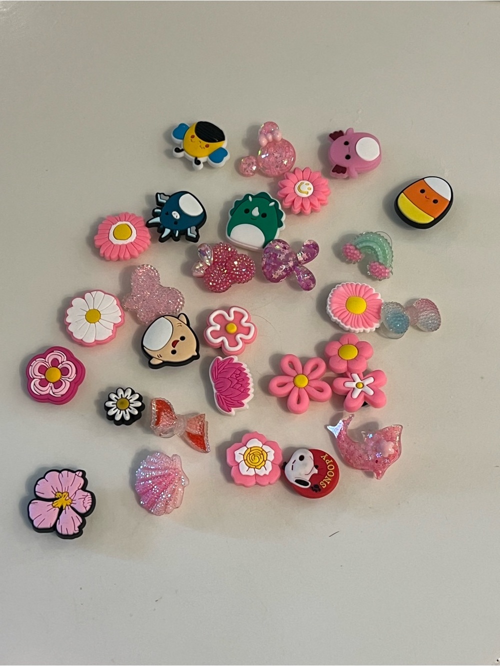 29 Assorted Decorative Croc Sandal Charms